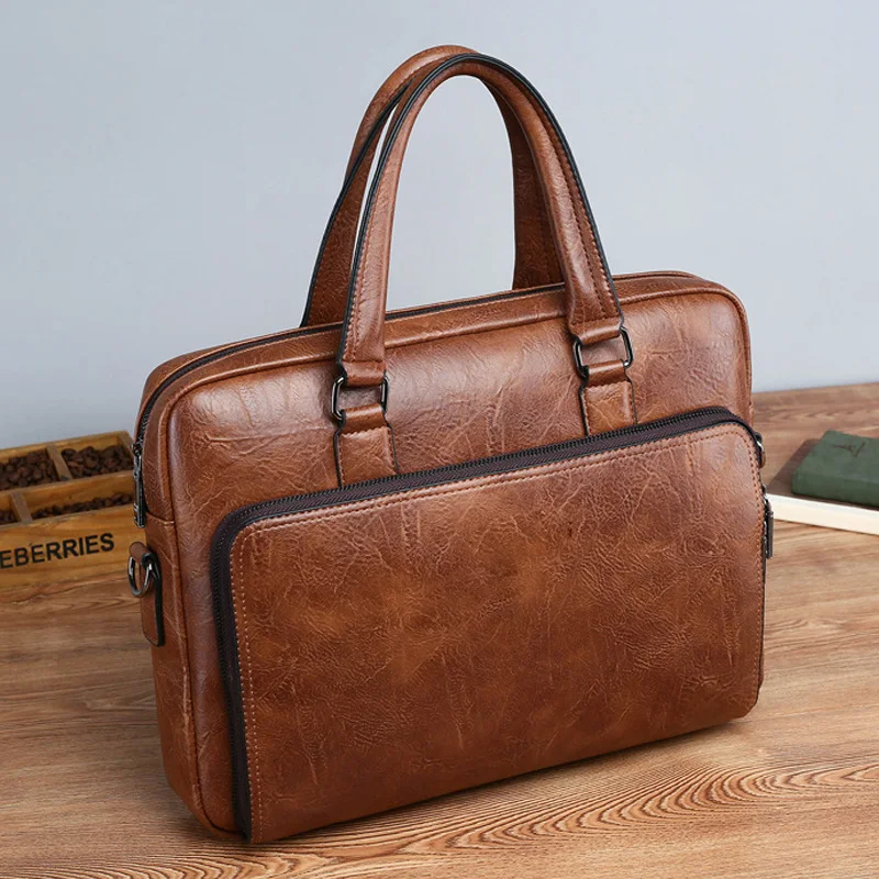  Hebetag - Bolsa al hombro de piel para hombre Bolsa de teléfono  cartera de paquete de negocios), BL509 : Ropa, Zapatos y Joyería