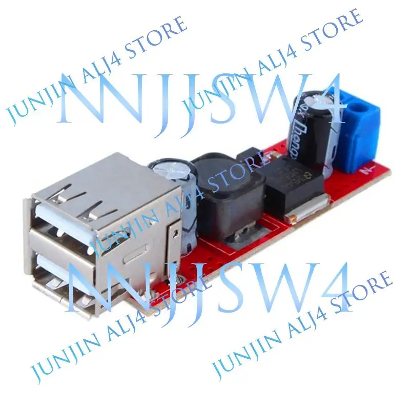 듀얼 USB DC DC 6V-40V to 5V 3A 스텝다운 듀얼 USB 전원 충전기 컨버터 모듈 차량용 충전기 LM2596 벅 전원 D4