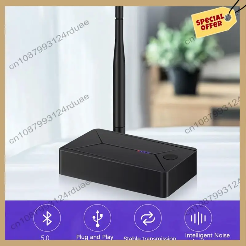 A75T DC 5V 무선 오디오 블루투스 5.0 송신기 어댑터 3.5mm 동축 광섬유 입력 블랙 ABS TV PC 이어폰 헤드용