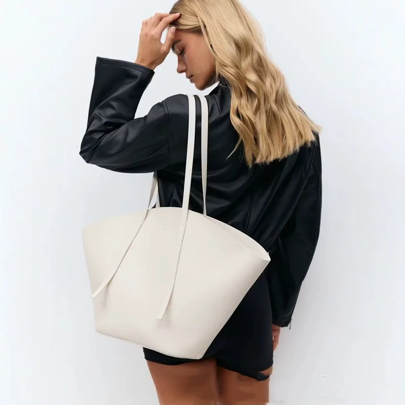 Women's big Shoulder Bag Leather Luxury Design High-quality Women's Crossbody Bag Solid Color Multifunctional Handbag