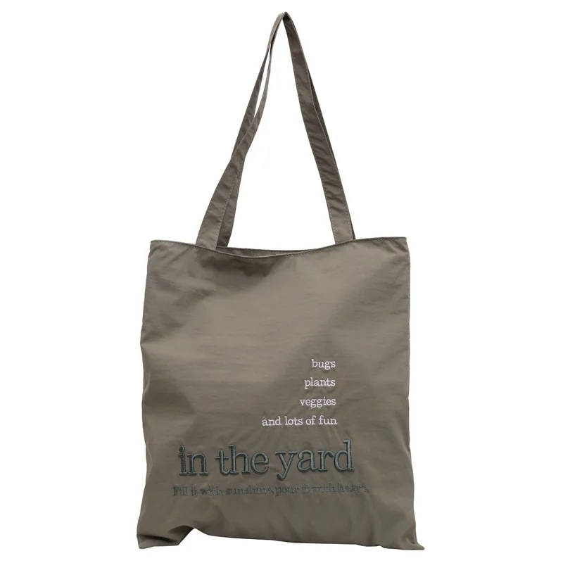 Letter Print Simple Nylon Shoulder Bag Large Capacity Solid Casual Tote Handbag 2024 Hot Sale Bags for Women Bolsas Femininas