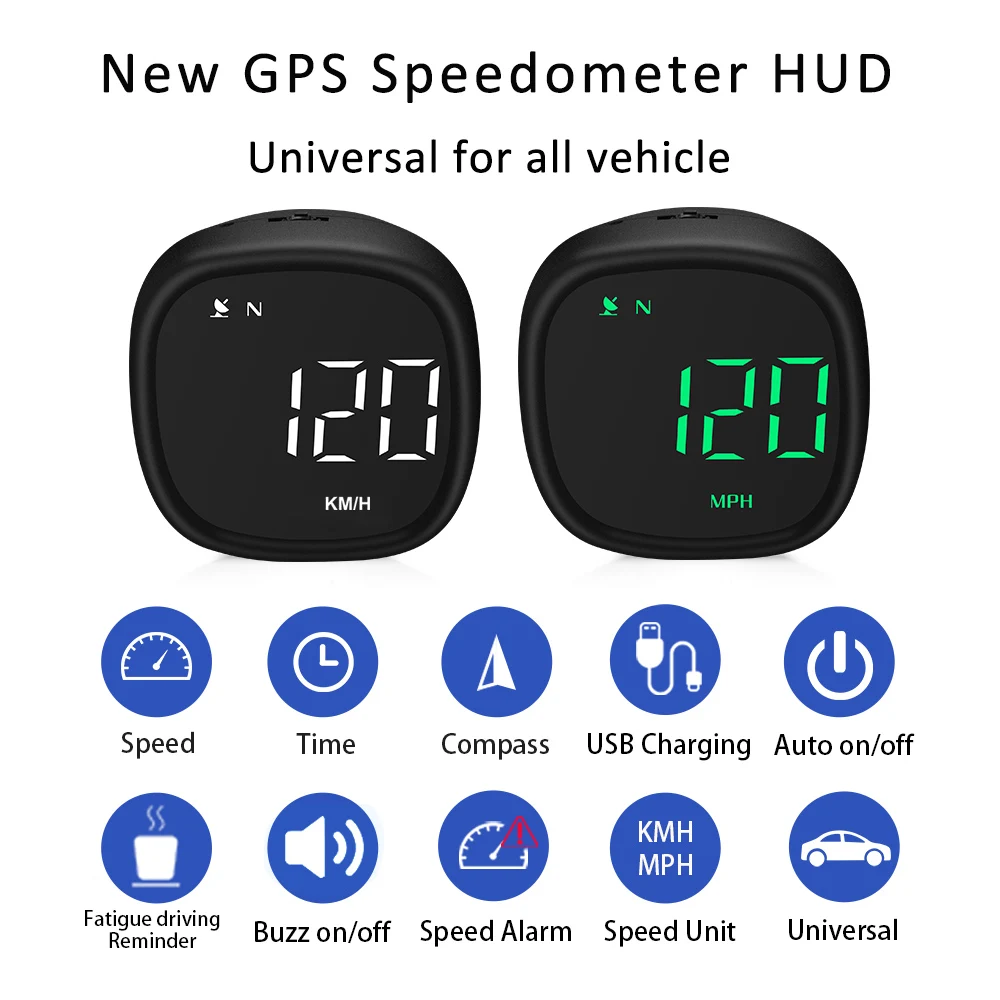 Vjoycar 2022 ֽ GPS ӵ HUD ÷ MPH KMH ð ħ ڵ  ѱ/,   