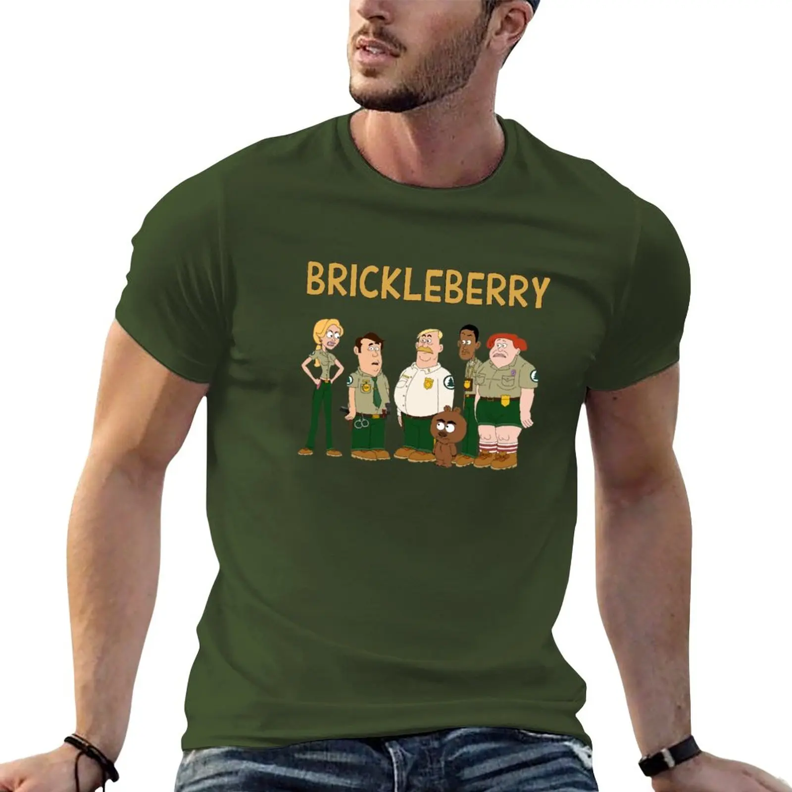 

Новая футболка с рисунком киклберри, Мужская одежда, футболки для мальчиков, мужская одежда