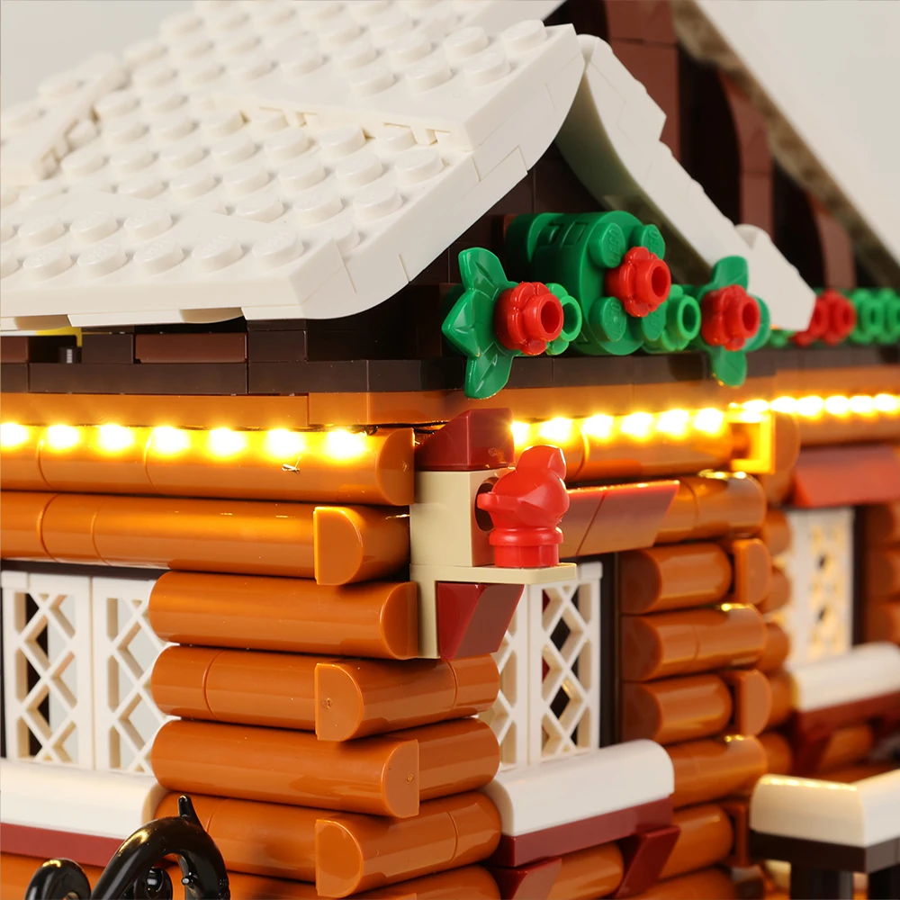 Kit de luz LED EASYLITE para invierno Alpine Lodge 10325, juego de