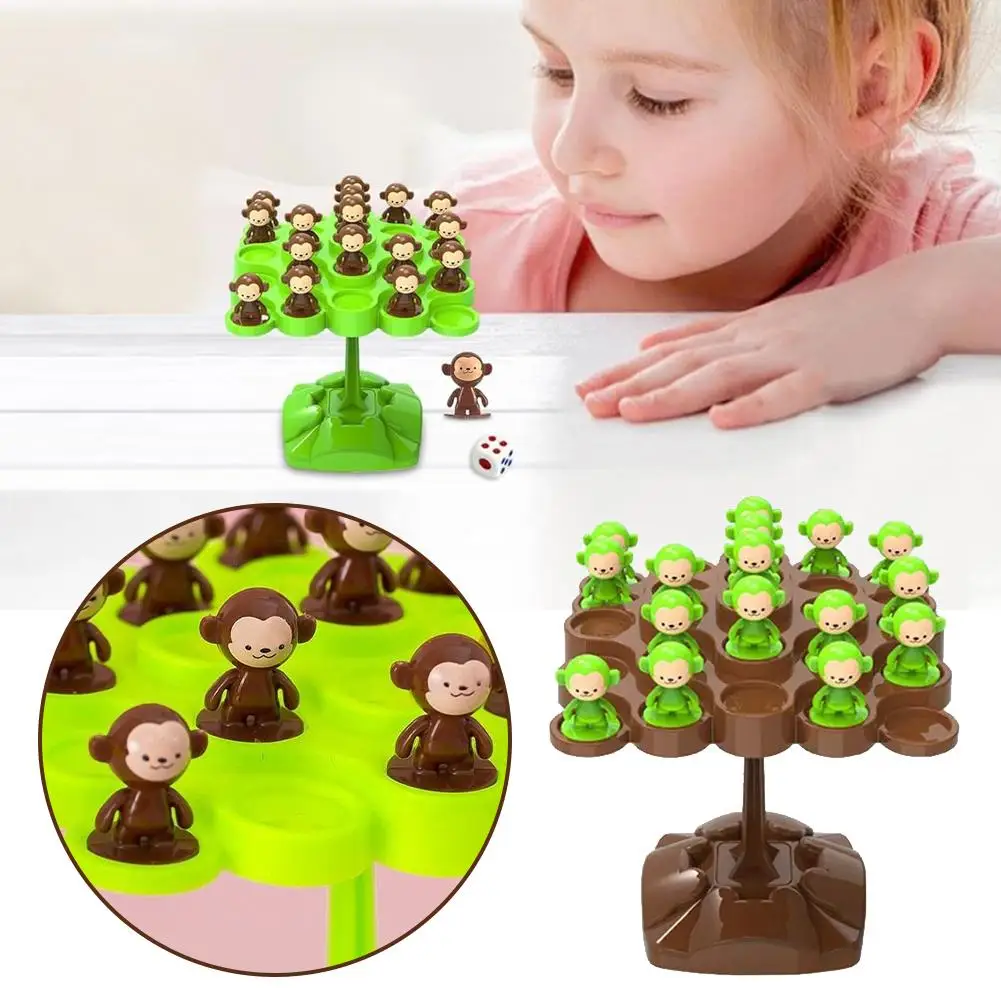 Mini Monkey Balance Tree Family Games Desktop Toys For Kids Birthday Party Favors Baby Shower Gifts Pinata Fillers