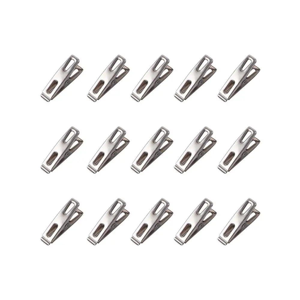 Accessories Stainless Steel Picture Clamp Clothes Storage Towel Clip Clothespin Sealing Clip Spring Pegs Clothing Clamps