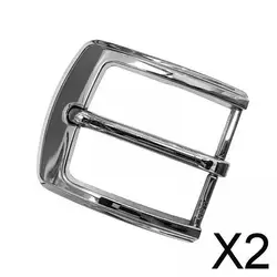 2x Belt Buckle, Single Prong Roller Buckle for 37mm-39mm Belt Business Pin Buckle Replacement Buckle for Belt Accessories, Men