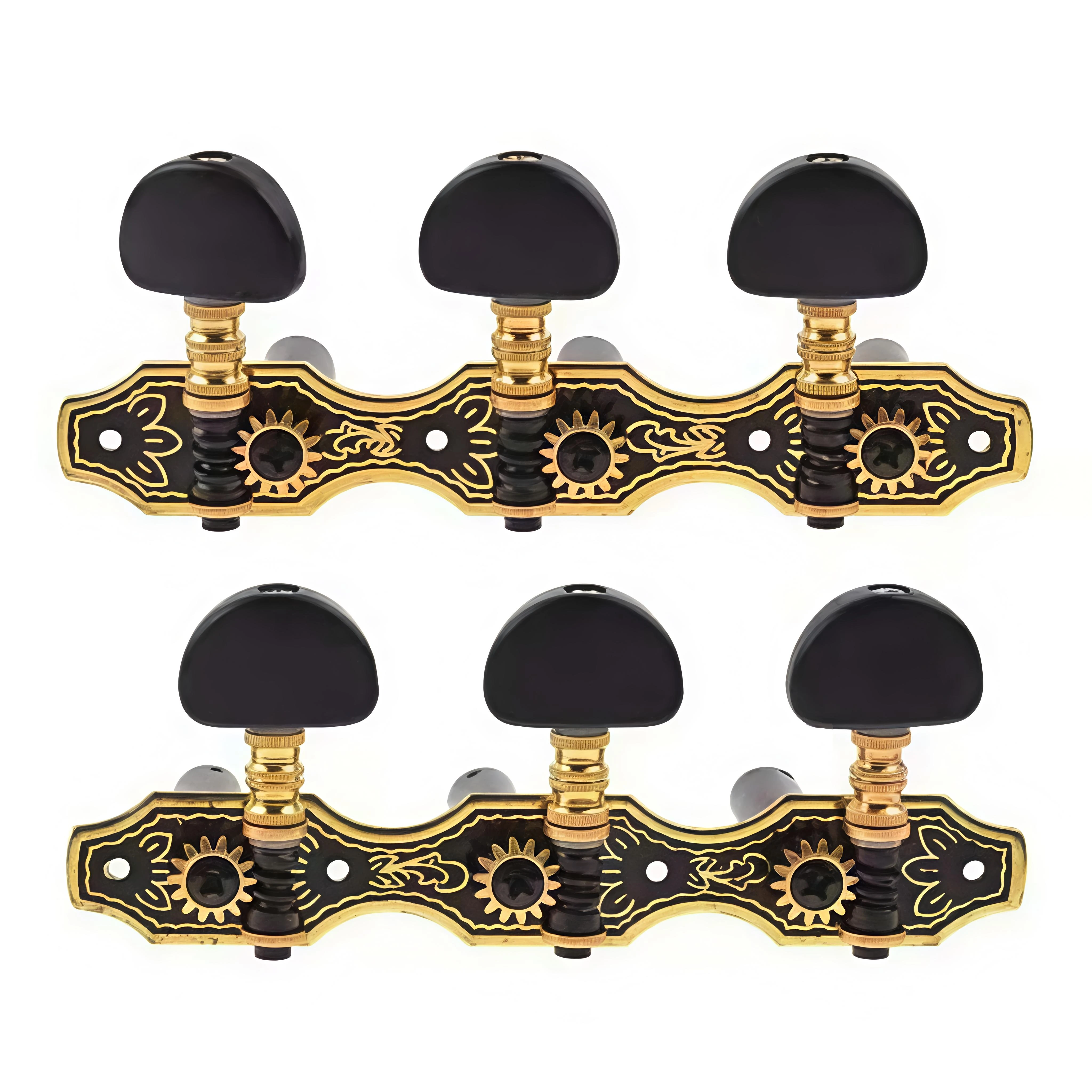 Classical Guitar Strings 3R 3L Gold Plate Tuning Pegs Keys Tuners Musical Parts
