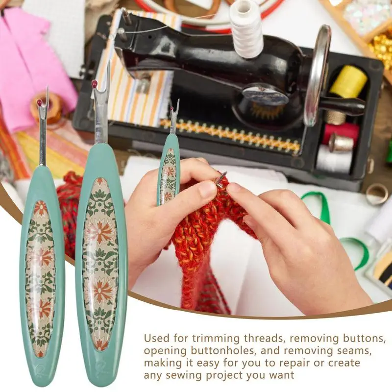 

2PCS Retro DIY Thread Remover Cute Thread Cutter Replacement Head Sewing Thread Unpicker Embroidery Tool DIY Sewing Tools