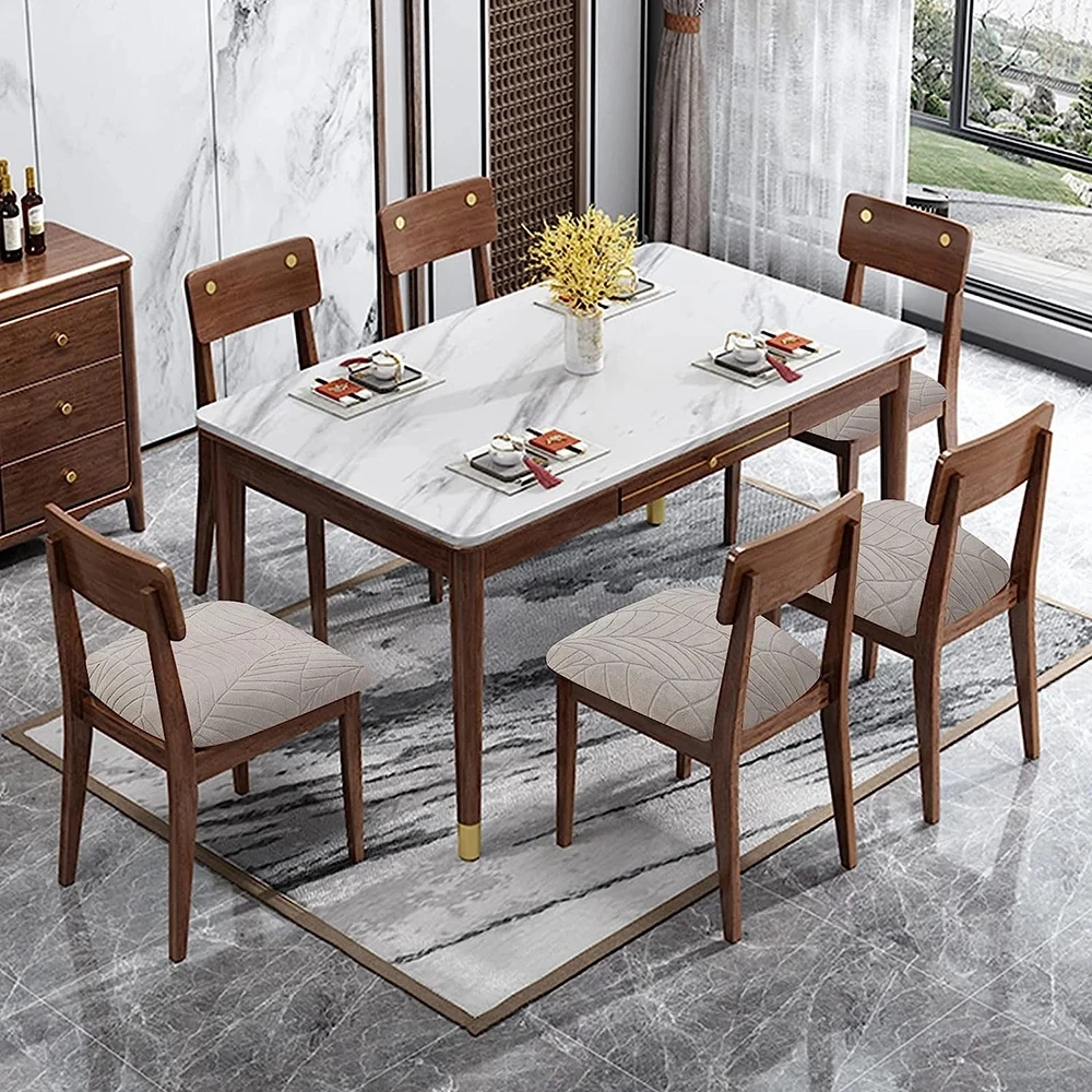 Waterproof Chair Seat Cover Stretch Jacquard Chair Cover Dining Room Removable Anti-dirty Without Backrest Chair Protector 3