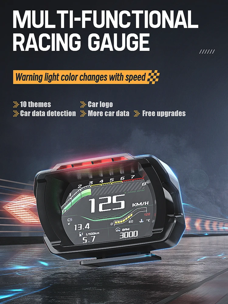 OBDII Ʈ  ӵ  溸, LCD ÷,  Ÿڹ,  µ 