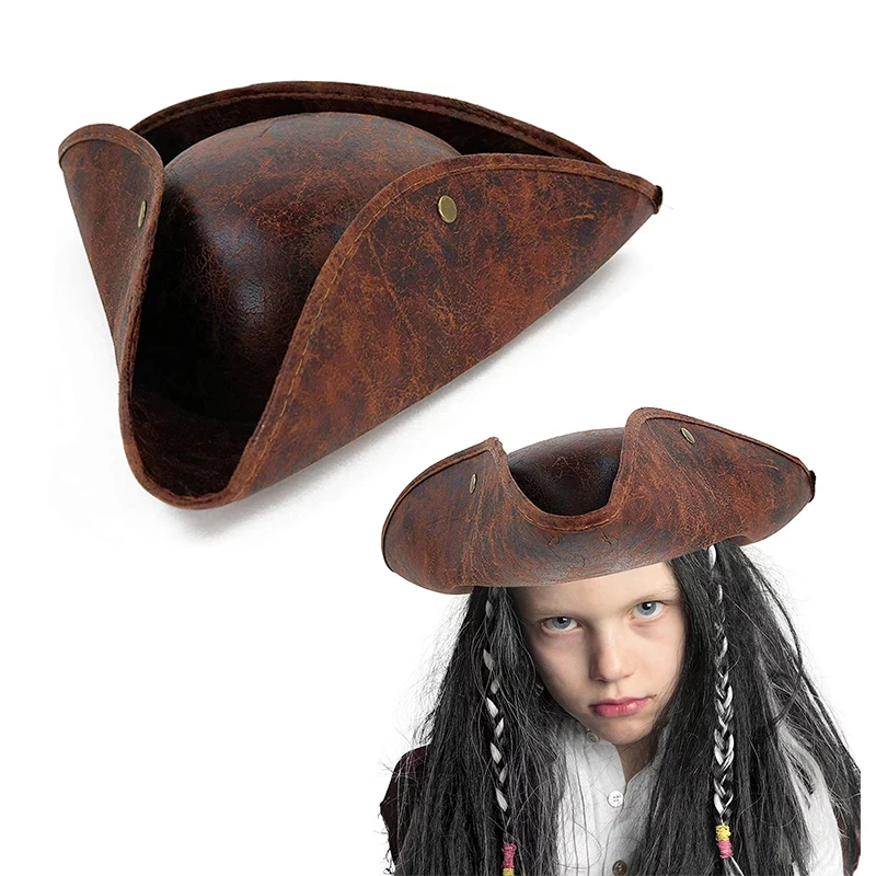 Pirate Tricorn Hat Masquerade Party Accessories Hats For Men Women
