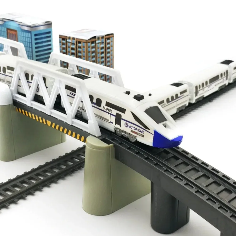Electric High Speed Train Model Railway Track Rail Toy Car Assemble DIY Set Children Toy Boy