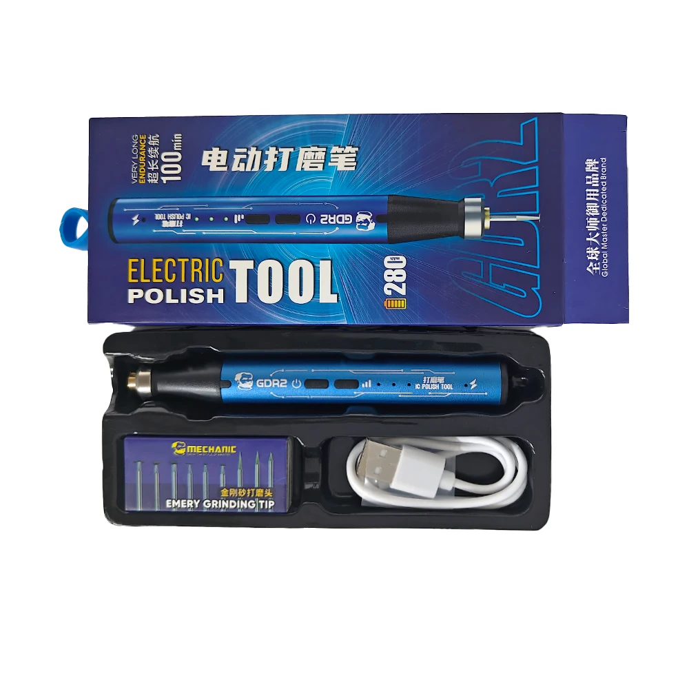 MECHANIC GDR2 Portable Electric Polishing Pen for Mobile Phone Motherboard CPU/P