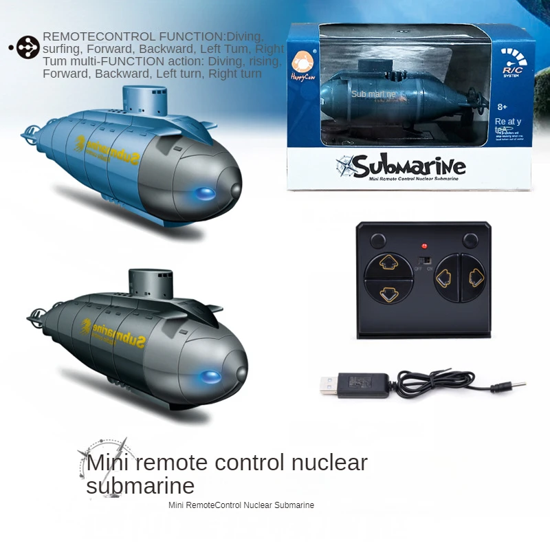 

Mini RC Boat Submarine 2.4G Electric Remote Control Submarine Precision Waterproof Childrens Toys Summer Childrens Gift