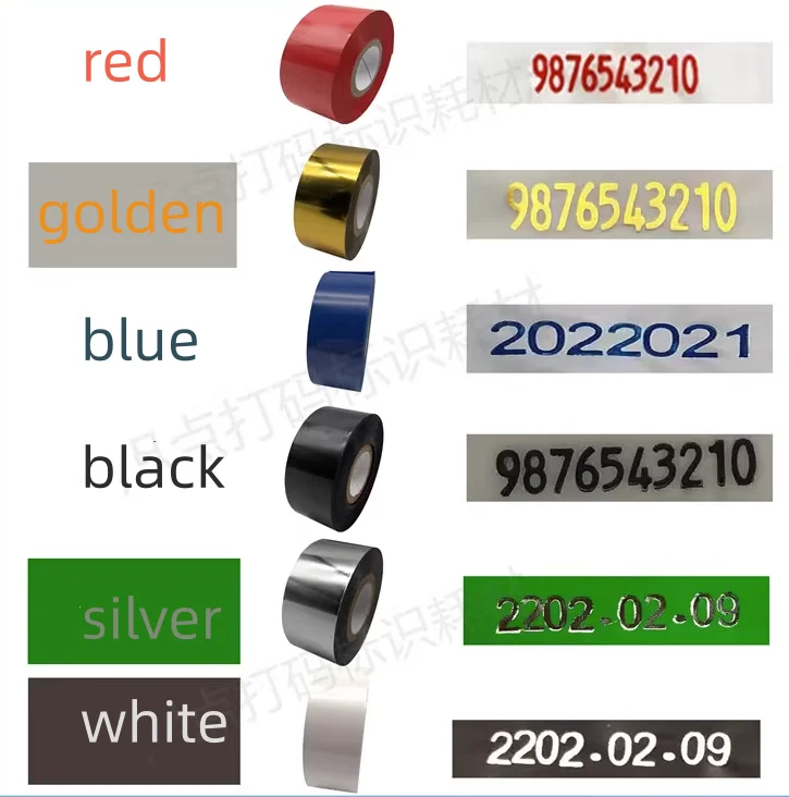 Description Picture 4 of itemThermal printer ribbon ink thermal transfer circular black belt code belt LC1