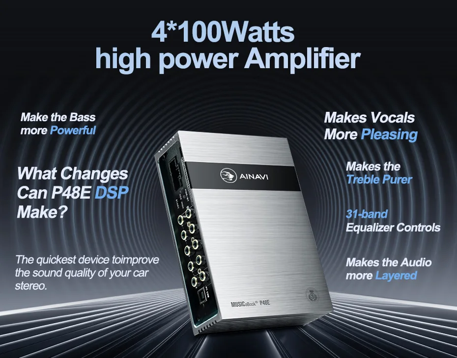 AINAVI DSPアンプ P48E コントローラ付き AINAVI DSPアンプ P48E コントローラ付き Ainavi P48E Dsp