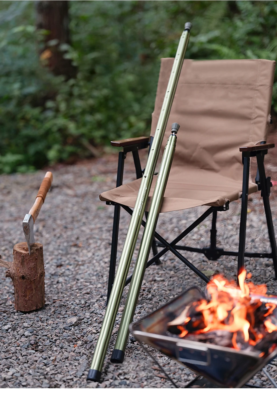 WESTTUNE Outdoor Zeltstange verdicken verstellbare Stützstangen Aluminiumlegierung Camping Strand Shelter Plane Markisenstange Zubehör – Detail 9