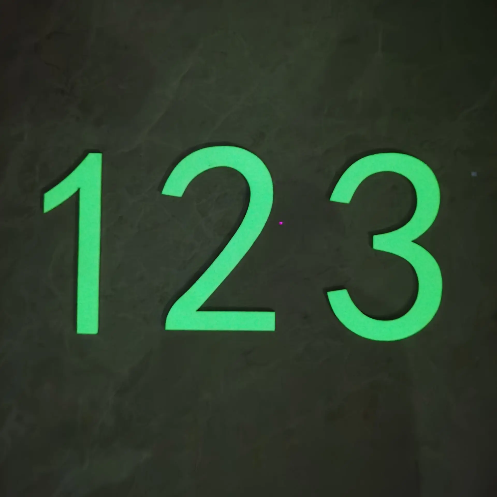 Glow-in-the-dark Door Number 3D Decoration