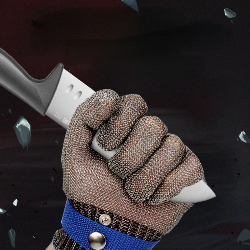 Stainless Steel Gloves Anti-cut Wear-resistant Slaughter Gardening Hand Protect Working Gloves Metal Mesh Butcher Kitchen Gloves 6