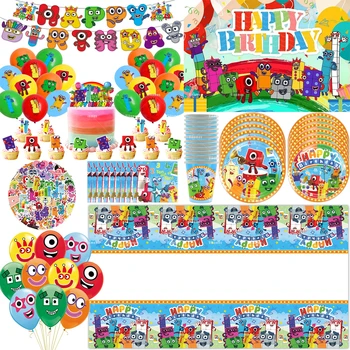 New 1Set Numberblocked Party Supplies 1