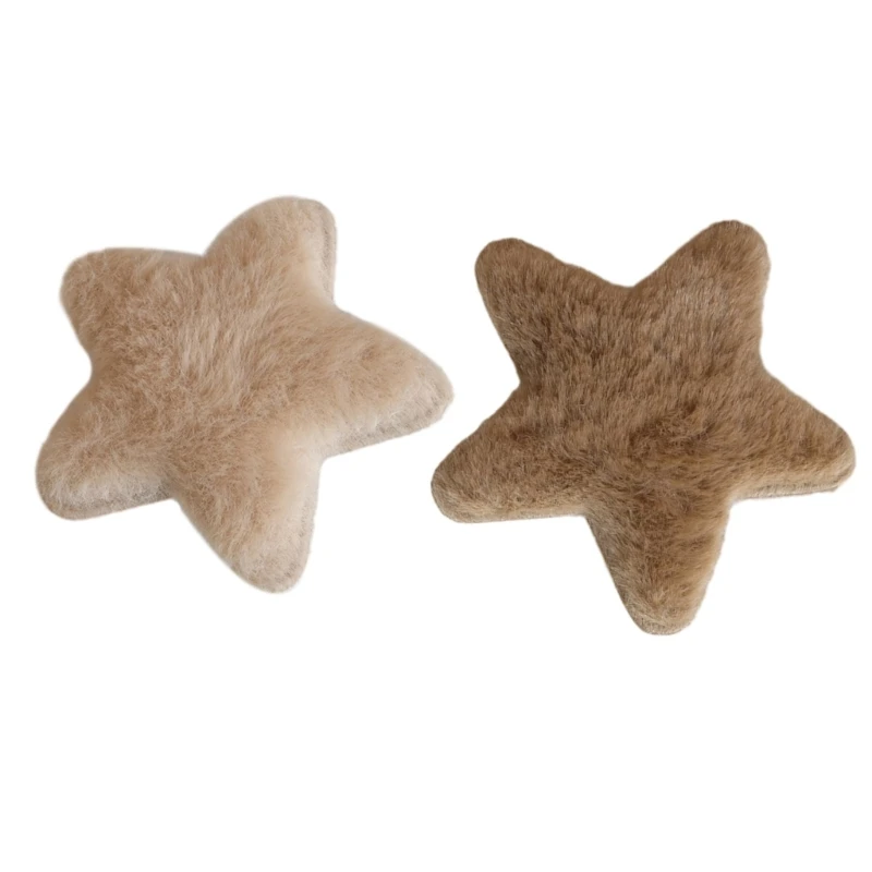 

Y2K Harajuku Winter Hair Clip Plush Star Hair Barrettes for Carnival Photography