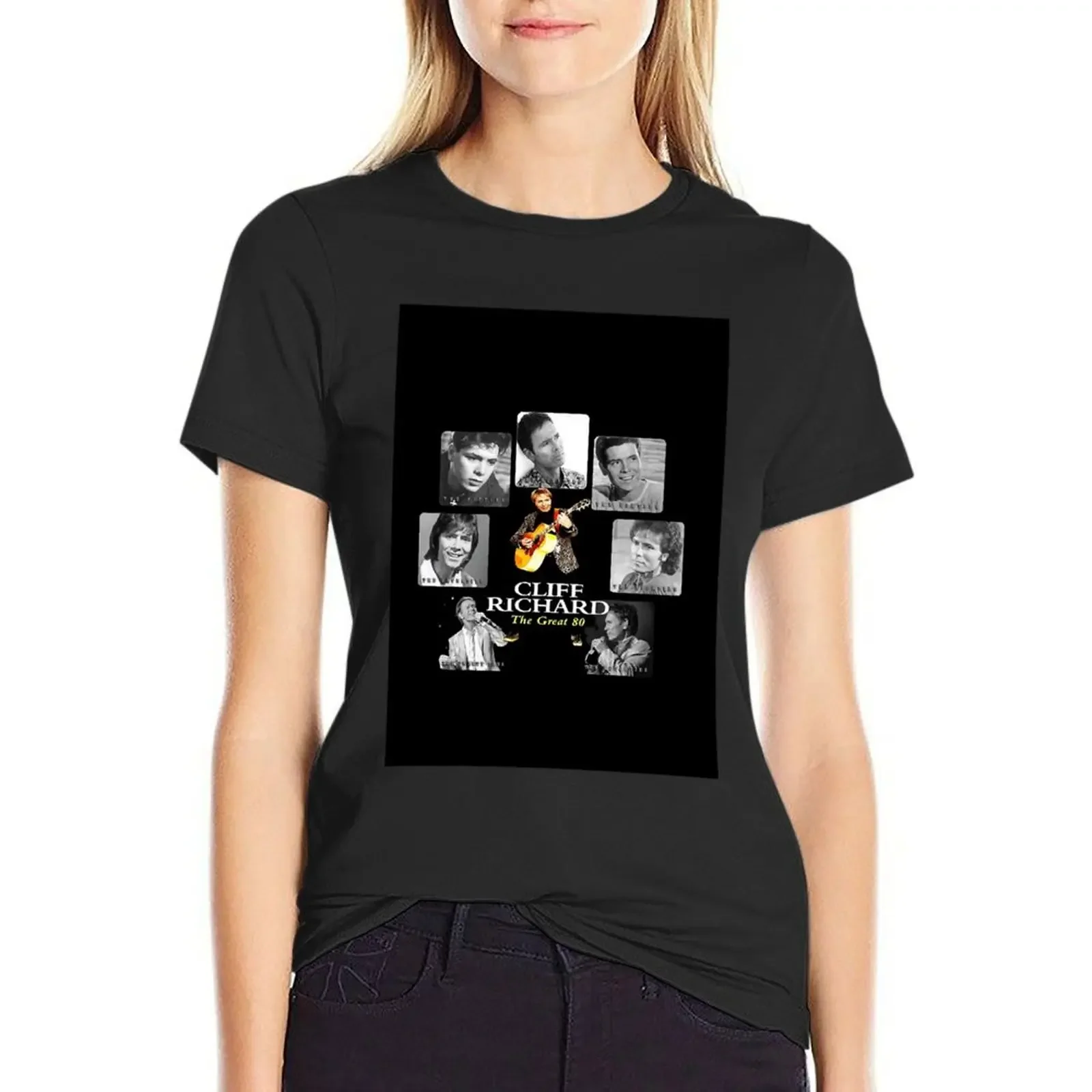 

cliff richard T-Shirt summer clothes Blouse Women's summer blouses 2024