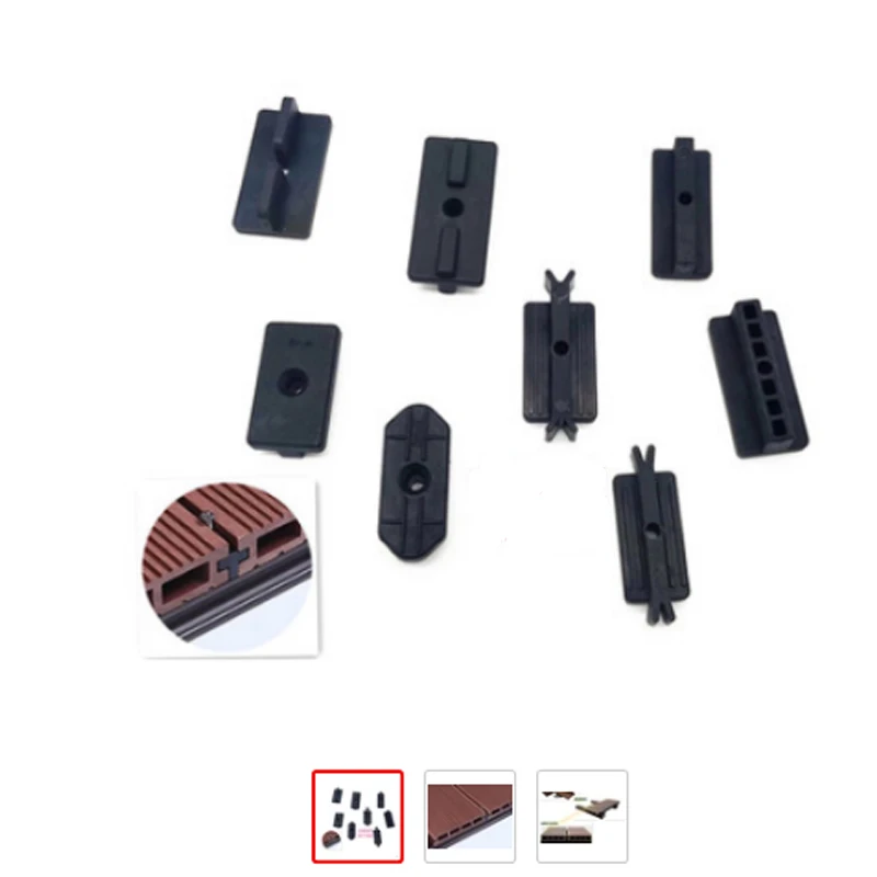 300Pcs Composito Deck Clip Nascosto Fissaggi Di Plastica T Wpc Decking Esterno Pavimento Clip