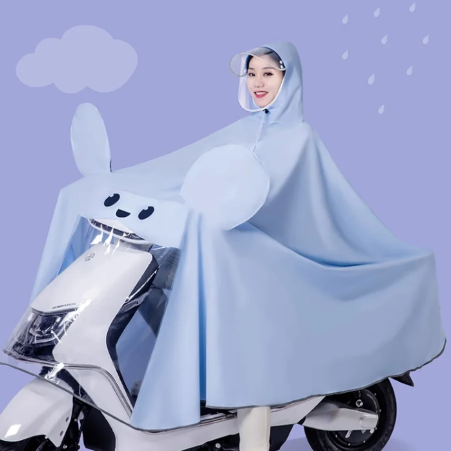 

Thickened Waterproof Raincoat Cycling Man Durable Cute Hooded Poncho Overall Motorcycle Impermeable Erkek Mont Unisex Rain Gear