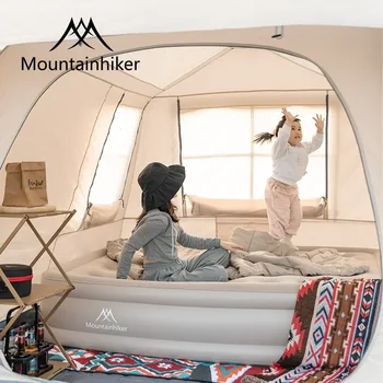 Mountainhiker 높이 증가 팽창식 매트리스, 야외 자동 상승 에어 쿠션, 접이식 방습 팽창식 매트