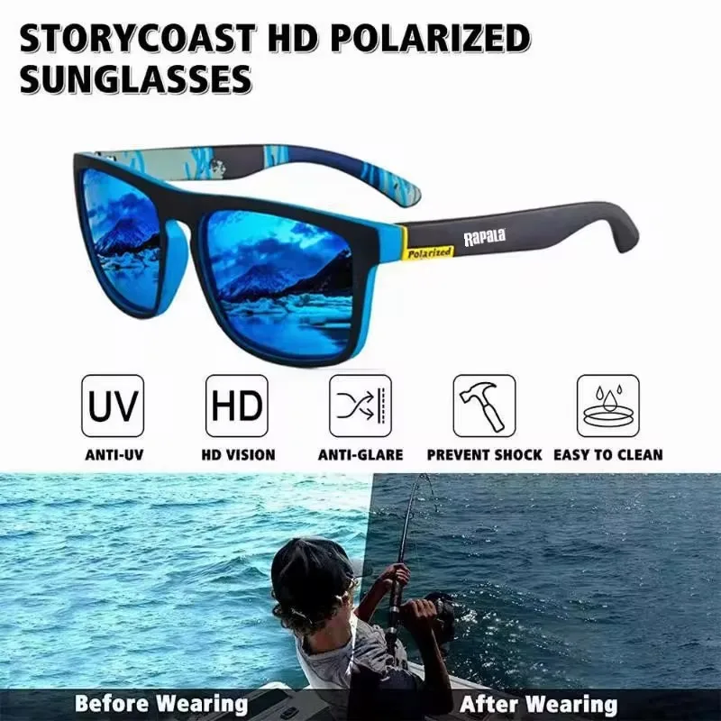 RAPALA Polarized Sunglasses UV400 Protection for Men and Women Outdoor Hunting Fishing Driving Bicycle polarized sunglasses,fishing sunglasses