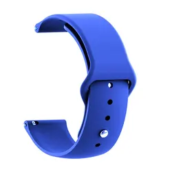 Silicone Watch Strap - 20mm/22mm Adjustable Band, Universal Fit for 20mm Watchband (22 - Royal - blue)