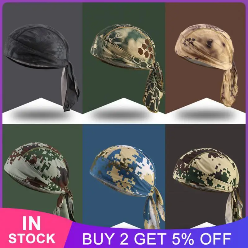 Quick- Pirate Caps Cycling Fishing Camping Bandanas Headscarf Bicycle Riding Windproof Headwear Caps Riding Equipment
