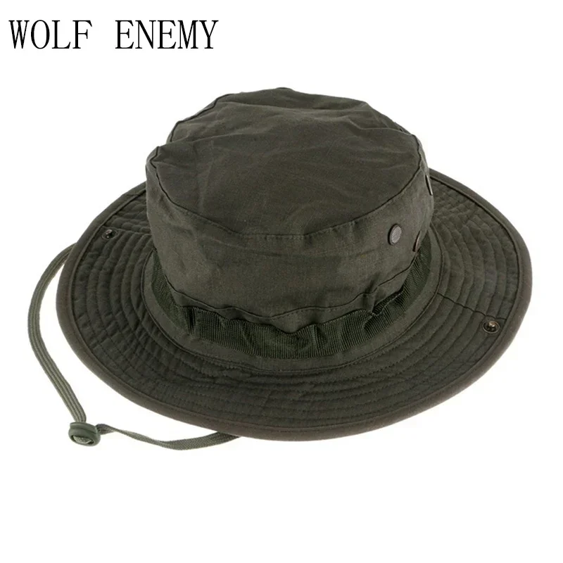 Tactical Outdoors Sniper Camouflage Boonie Hats Nepalese Cap Cycling Mens Hunting Hiking Hats Summer Bucket Fishing Hat