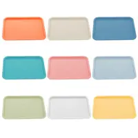Plastic Tray Food Bread Pan Rectangular Storage Household Nordic PP Pallet Kitchen Supplies Hotel Service Tray 1
