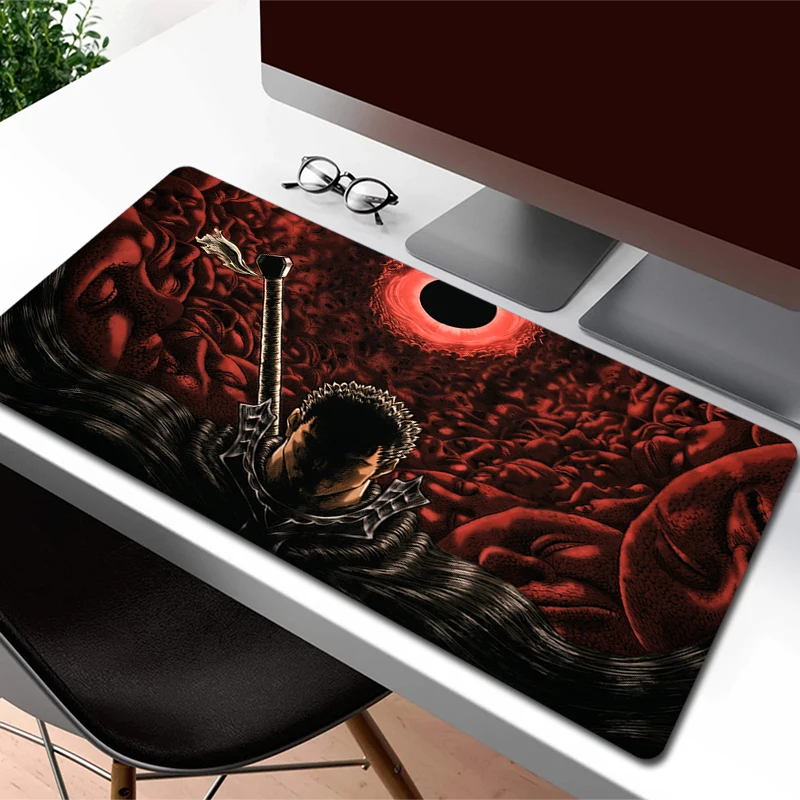 

Berserk Gaming Mouse Pad Large Rubber Computer Mouse Mat Anime Non-Slip Mousepad Gamer HD Print Desk Mat Extend Accessories XXL