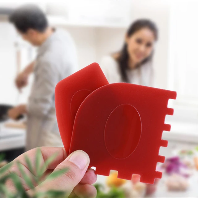 2Pcs Grill Pan Scraper Set Lodge Cast Iron Pans Mosogatógép Biztonságos Konyhai Edények Serpenyő Tisztító Kaparó - Image 2