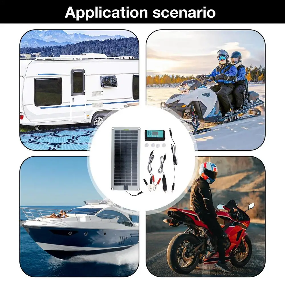 Solar Powered, Plug and Play, Painel Solar,