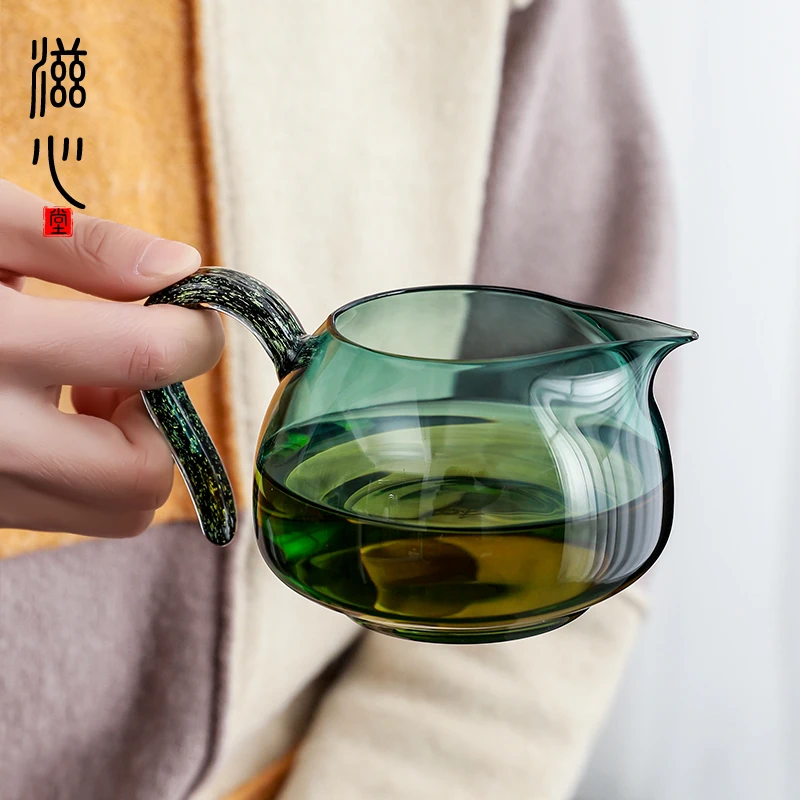 

|Taiwan grain is domestic large fair mug of tea sea heat-resistant glass tea cup of tea) and implement high-end points