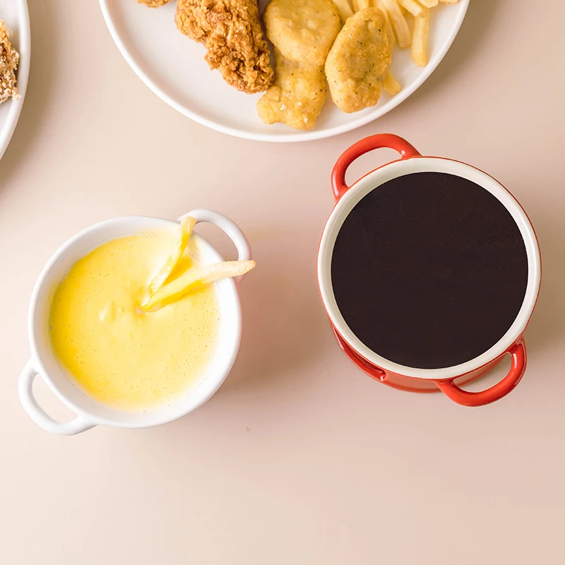 Ceramic Cheese Fondue Set With Forks And Candle Chocolate - Temu