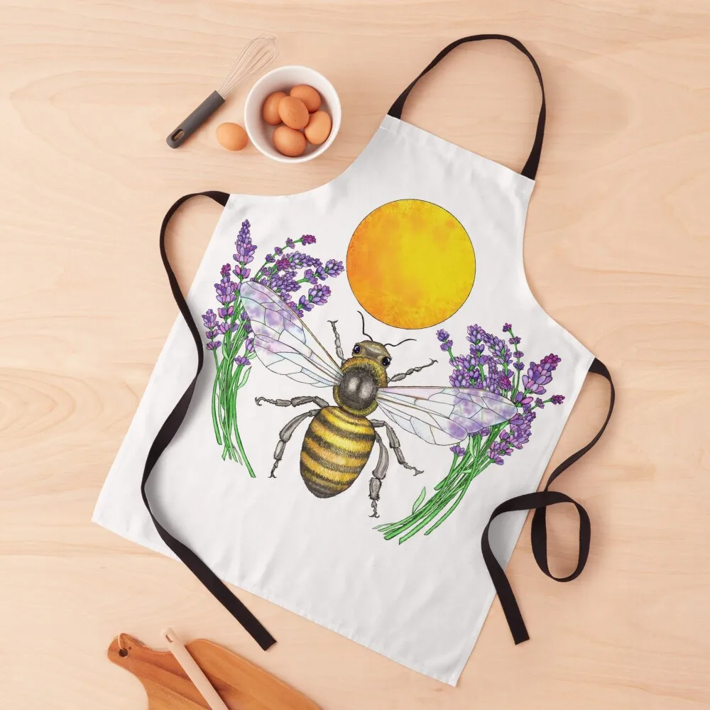 

Full Moon Honey Bee Apron Professional Barber women's kitchens women's work Kitchen And Home Items Apron
