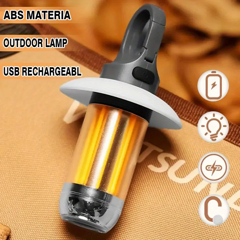 USB-C Rechargeable LED Camping Lantern with Hook Lightweight,Handheld Flashlight for Hiking,Exploring,Fishing Emergency Work