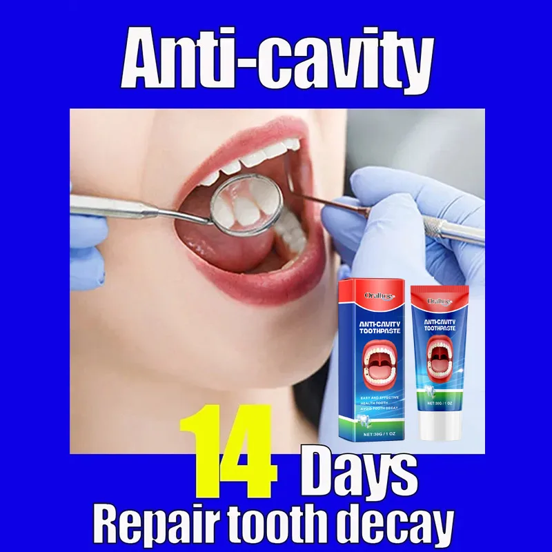 Teeth Health Product 30g Anti Decay Toothpaste Dental Caries Repair Cream Prevent Decay Protect Teeth Remove Plaque Toothache Relieve Periodontitis