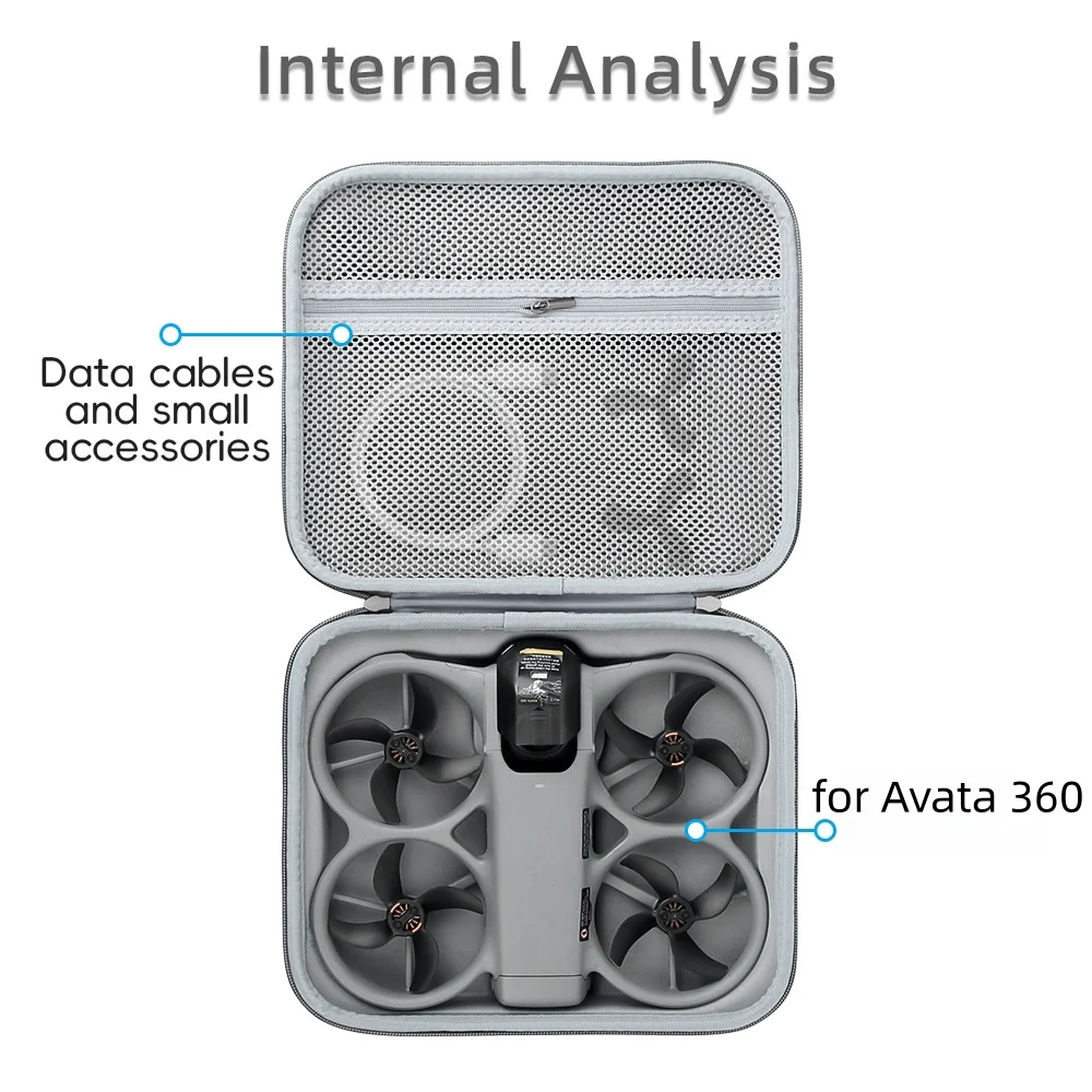DJI Avata 360용 여행용 보관 가방, 손잡이가 있는 휴대용 케이스, Avata 360 드론 액세서리용 나일론 보호 케이스