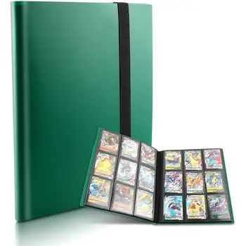 Collectible Card Binder Album 360 Card Holder 9 Pockets Trading Card Binder Album Large-capacity Card Binder Notebook for Birthd 1