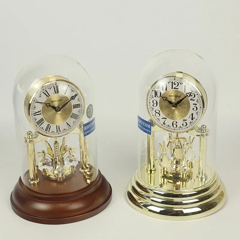 Loricron Anniversary Clock Luxury Gold Table Clock Desktop Clock