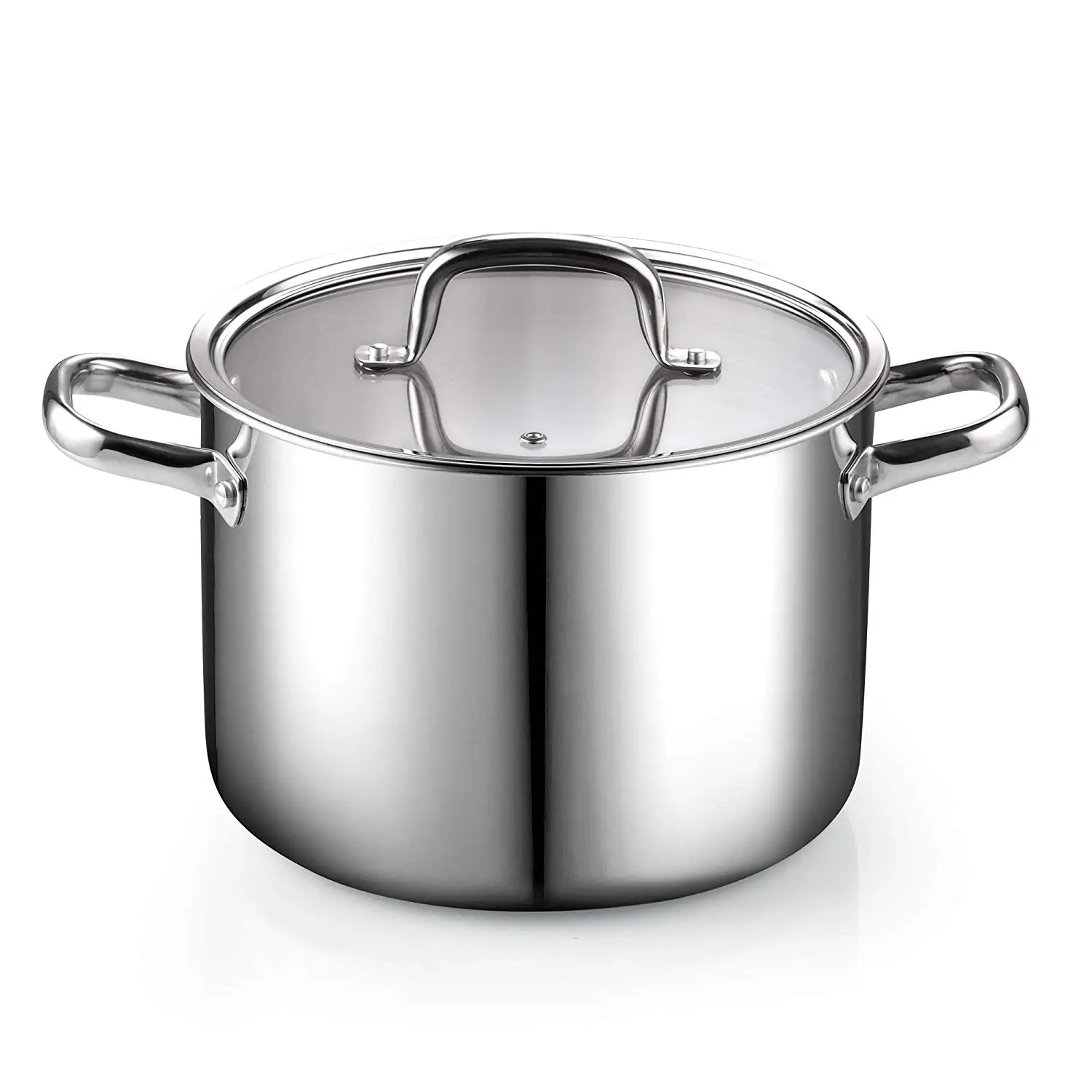 02644 7 Piece Tri-ply Clad Stainless Steel Cookware Set