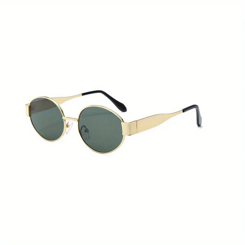 Stylish Classic Oval Metal Frame Sunglasses