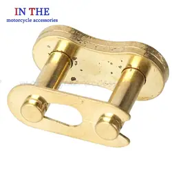 High - Strength Motorcycle Chain Connector Replacement Link (Golden)
