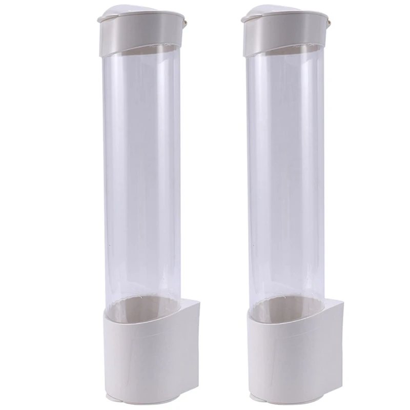 

2X Dispenser Automatically Drop Cup Remover Disposable Cup Plastic Cup Paper Cup Dust Storage Rack